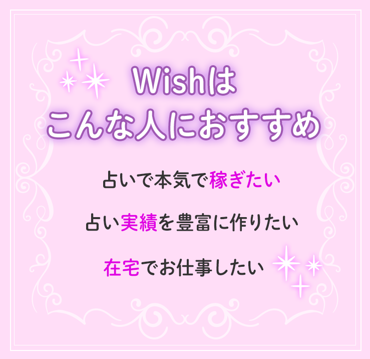Wishはこんな人におすすめ